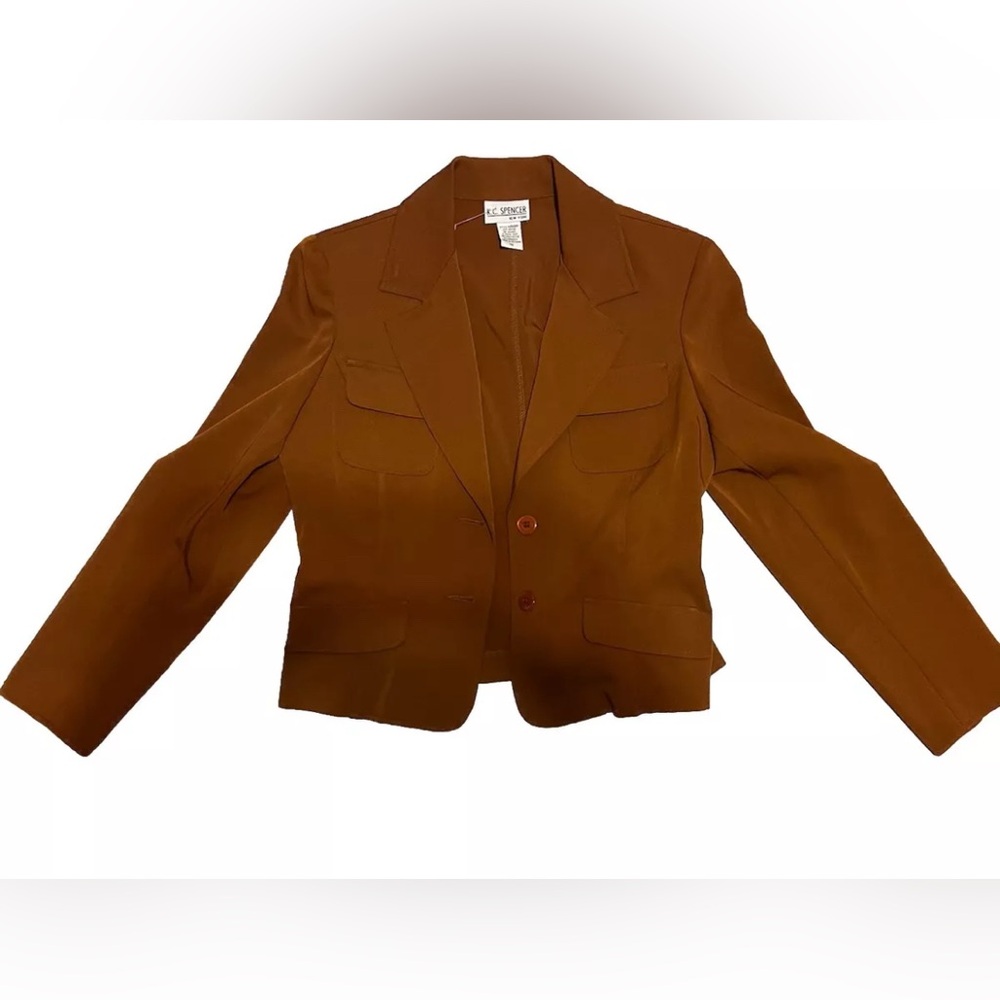 Chic camel Brown Blazer by KC Spencer New York size 10